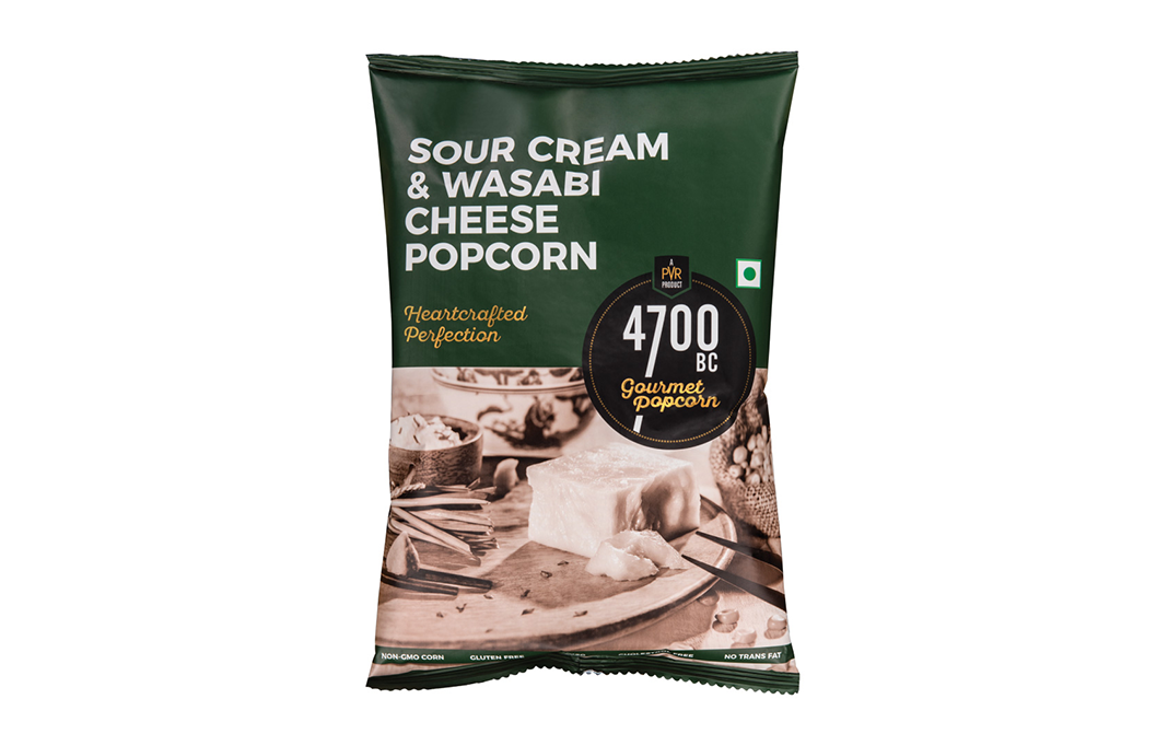 4700BC Sour Cream & Wasabi Cheese Popcorn Heartcrafted Perfection   Pack  75 grams